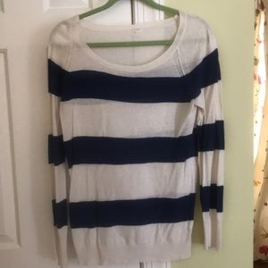 cotton J crew striped shirt